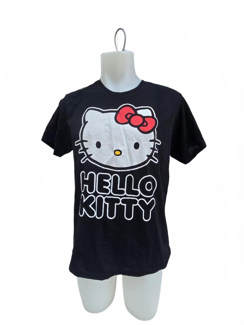 Hello Kitty NEW Women's Black Short Sleeve T-Shirt, Medium